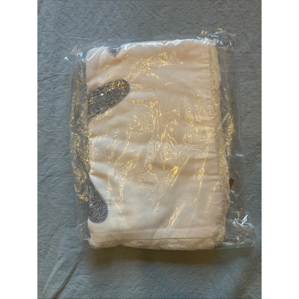 Pottery‎ Barn Double Starfish Embroidered Lumbar Pillow Cover